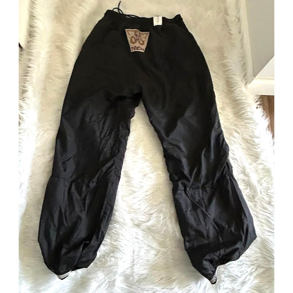 Vintage 80’s/90’s Tech Windbreaker/Track Style Pants. Size M Black - Picture 3 of 9